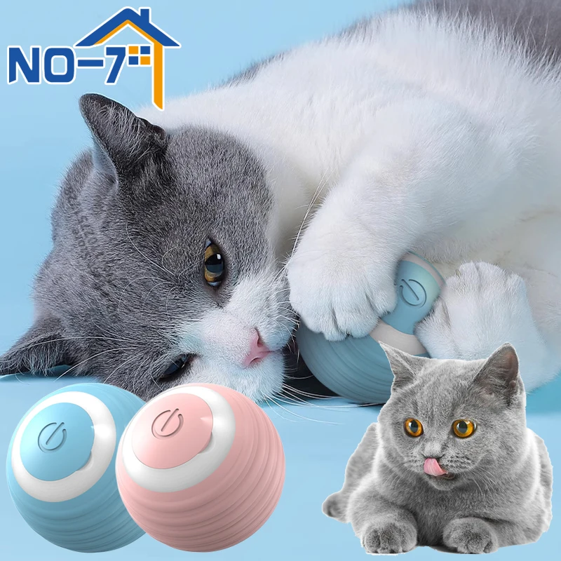 Smart Cat Toy Automatic Rolling Ball Cat Interactive Ball Usb Rechargeable Electric Moved Rotating Cat Toys Pet Accessories 1