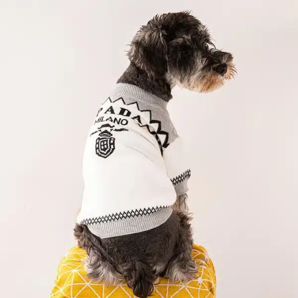 Dog Knitted Sweater Soft Warm Bulldog Autumn Winter Sweater Pet Puppy Pullover Coat Small Medium Dogs Apparel Costumes 6
