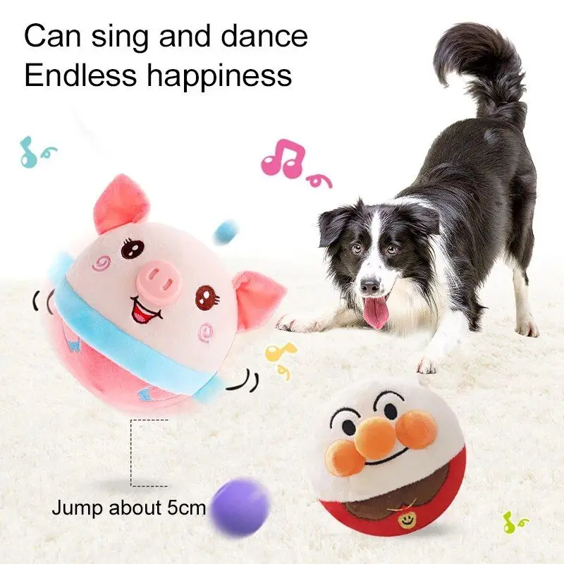 Pet Smart Cat Toy Electric Automatic Plush Bouncing Toys Interactive Toys Self-moving Kitten Toys for Indoor Playing 1