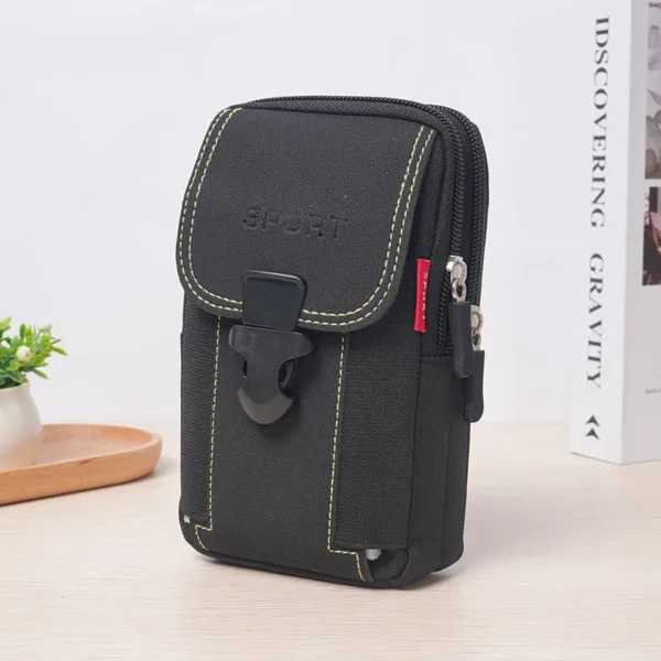 Man Belt Pouch Mobile Phone Bag for Men Phone Holster Bag Molle Waist Bag Pack Small Tactical Duty Belt Backpack Card Holder 6