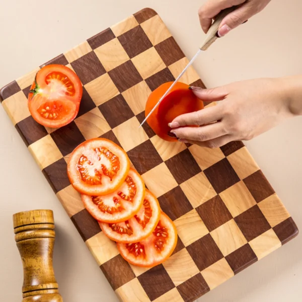 Creative Chessboard Cutting Board for Home Use, Mosaic Cutting Board, Kitchen Auxiliary Food Preparation Board, Fruit Cutting Bo 4
