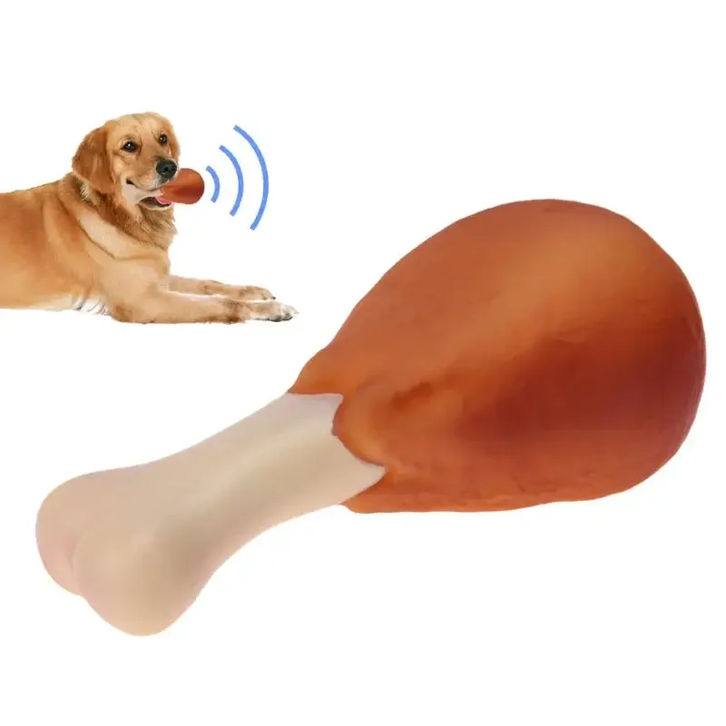 Pet Dog Toy Rubber Chicken Leg Puppy Sound Squeaker Chew Toys for Dogs Puppy Cat Interactive Pet Supplies Dog Products Gift 1