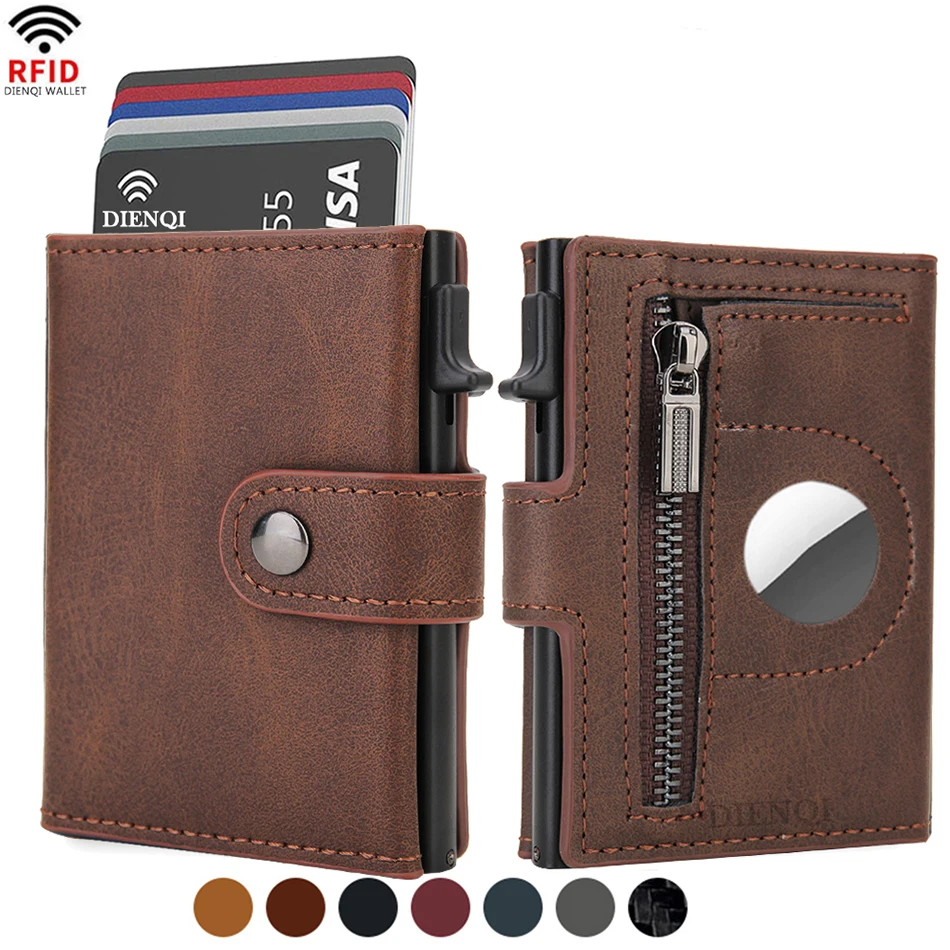 Anti Theft Credit Card Holder Airatg Men Wallet Bank Cardholder Case Rfid Minimalist Wallets for Airtag Air Tag Tracker Choice 1