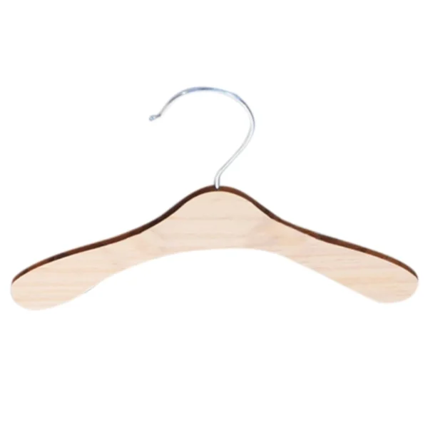 10 Pieces Wooden Pet Apparel Hangers Wooden Portable Clothes Hanger Durable Gift 2