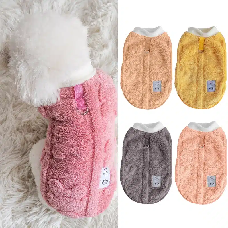 Winter Warm Puppy Kitten Pullover Soft Fleece Dog Clothes Pet Clothes for Small Dogs Chihuahua Bulldog Apparel Sweater for Dogs 1