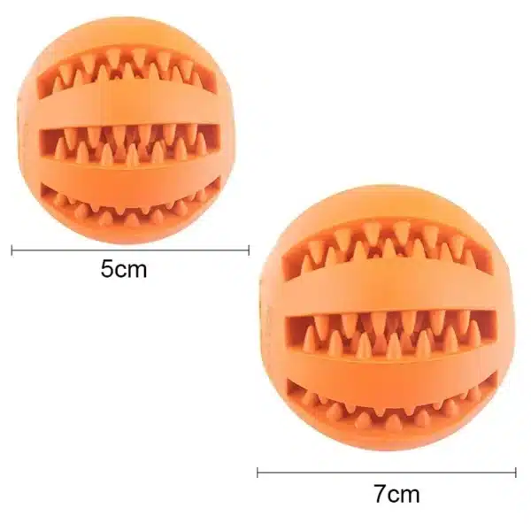 Dog Toy Ball Interactive Elasticity Puppy Chew Toy Nontoxic Bite Resistant Dog Pet Food Treat Feeder Chew Tooth Cleaning Ball 6