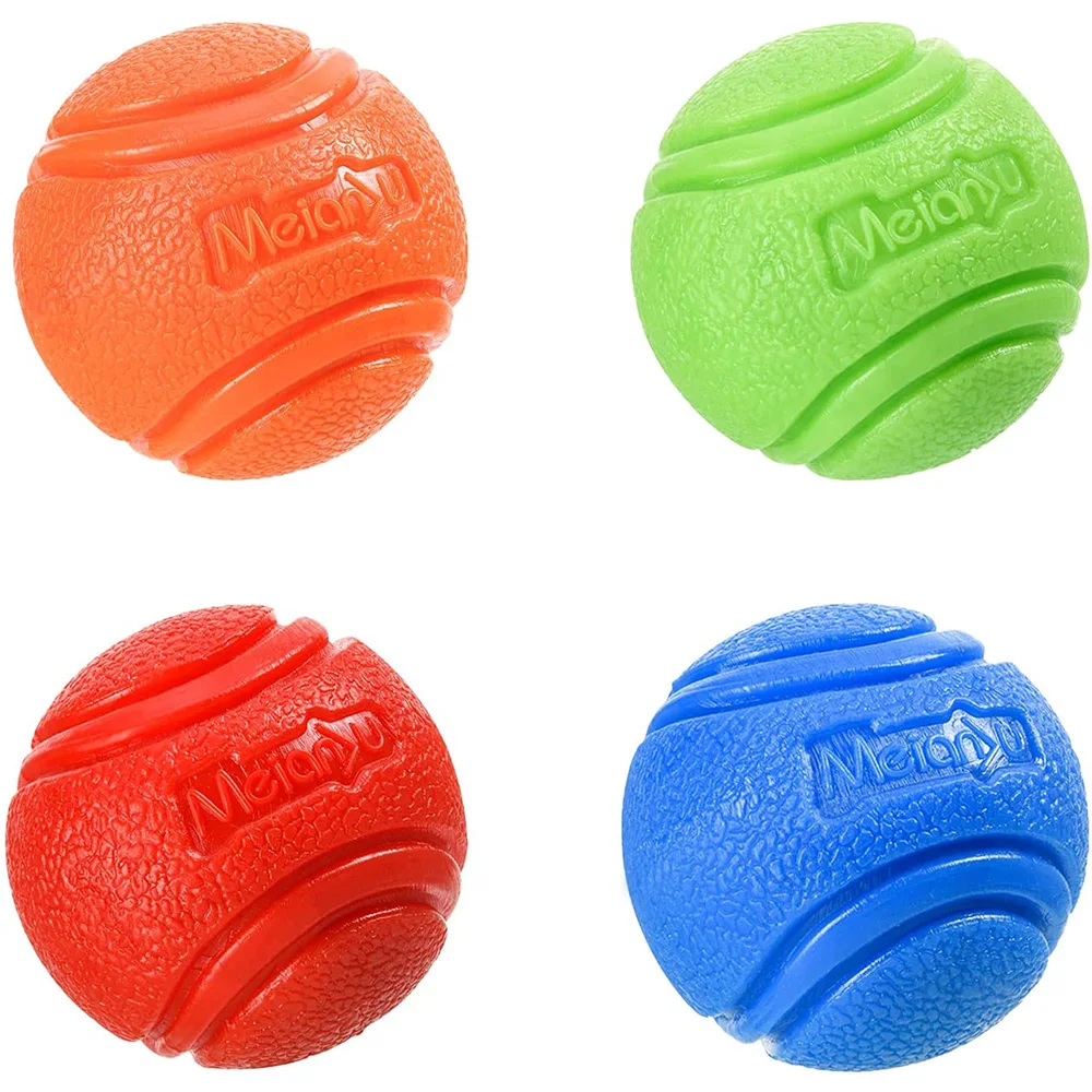 Pet Dog Toys Dog Ball Dog Bouncy Rubber Solid Ball Resistance to Dog Chew Toys Outdoor Throwing and Recovery Training for Dogs 1