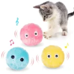 Electric Cat Toy Interactive Ball Catnip Squeaky Toys For Cats Chase Interesting Kitten Toy Not Boring Pet Accessories 1