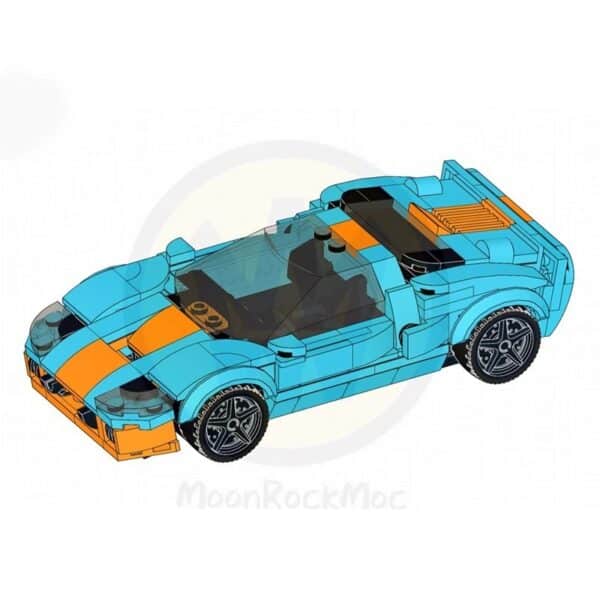 Building Block Car Model Assembled Sports Speed8 Grid Boy Toy Gift - Image 3