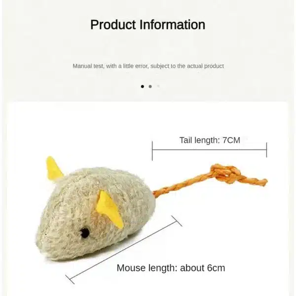 1pc Pet Toy Cats Toys Fun Plush MouseCat Interaction Toy For Kitten Colorful Durable Cute Plush False Mouse Pet Cat Accessories 6