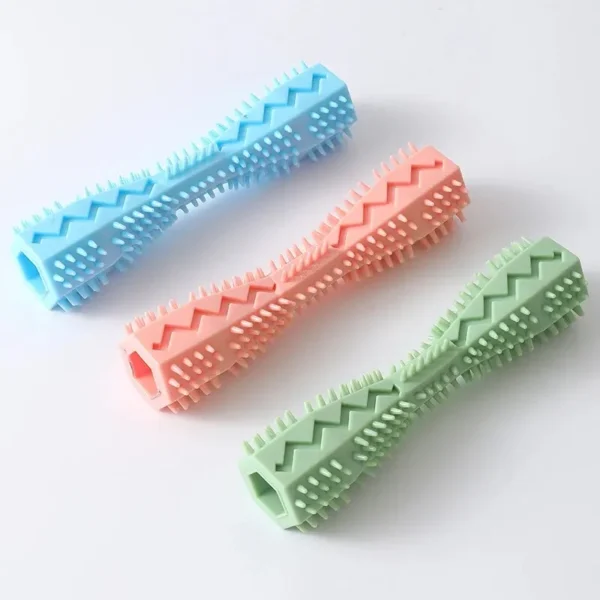 Pet Supplies Dog Chew Toy Pet Chew Leaky Toy TPR Material Dog Toothbrush Grinding Teeth Cleaning Stick 3