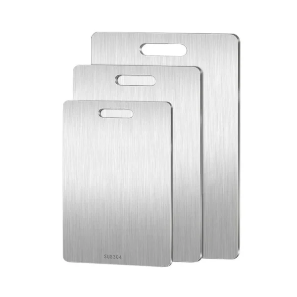 316 Stainless Steel Panel and Chopping Board Kitchen Household Thickened Double Sided Cutting Board Block Kneading Dough Board 6