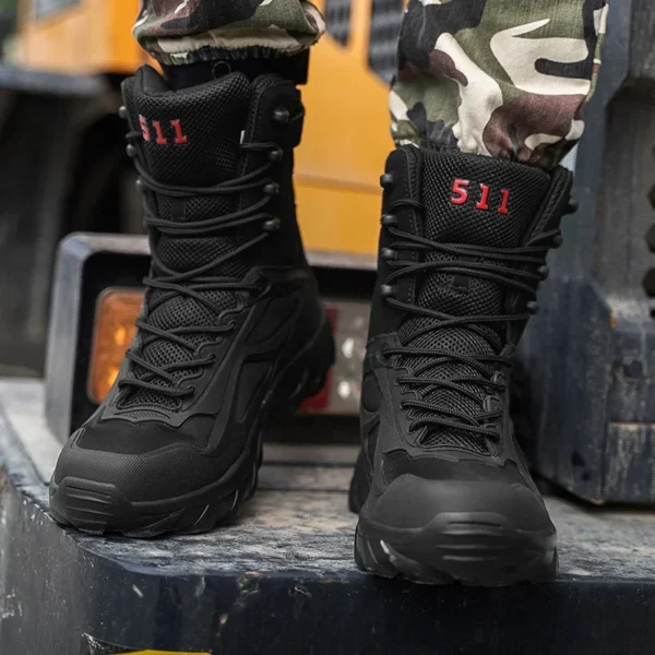 Men Tactical Boots Autumn Special Forces Field Man Boot Lightweight Outdoor Non-Slip Men Shoes Zapatillas Hombre 4