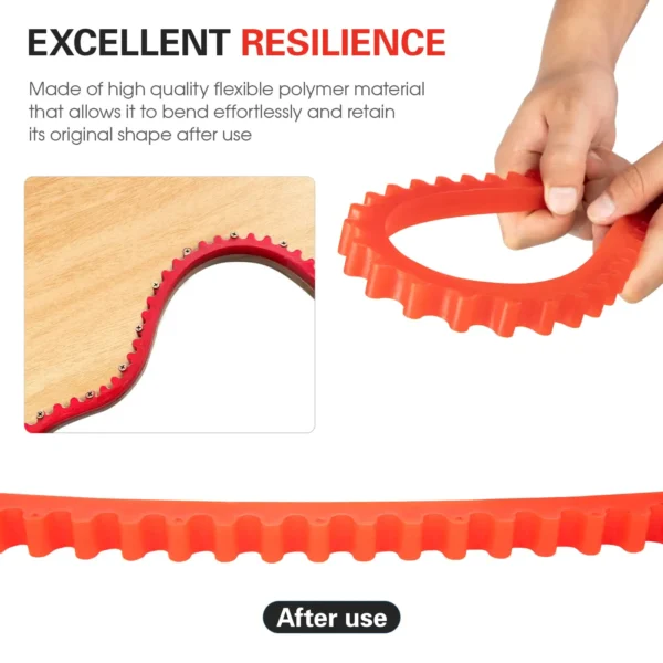 New Woodworking Special Shaped Strip Profiling Strip Flexible Curve Template Guide Auxiliary Tools for Wood Board Cutting Fixed 4