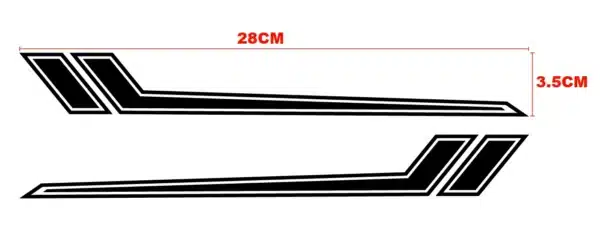 Motorcycle Front Fender Comb Universal Stickers Motor Body Reflective Waterproof Decal For Yamaha R1 R3 Mt07 Mt09 2