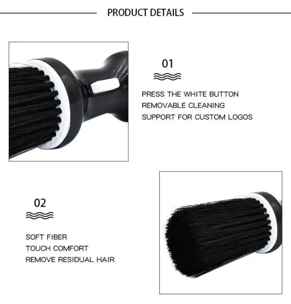 Soft Hair Brush Neck Face Duster Hairdressing Hair Cutting Broken Hair Cleaning Brush for Barber Salon Hairdressing Styling Tool 3