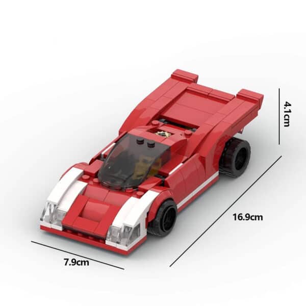 Domestic Building Blocks Suit Racing Car Model - Image 7