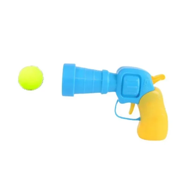 1 Set Cat Toy Interactive High Fun Toy Gun 20PCS Plush Ball Launches Quiet High Bounce Ball To Tease The Cat 6