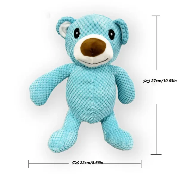 Plush Pet Squeaky Toys Pet Dog Canvas Toys  Robust Bear Dog Toy Interactive Dog Toys Animal Pet Toys 5