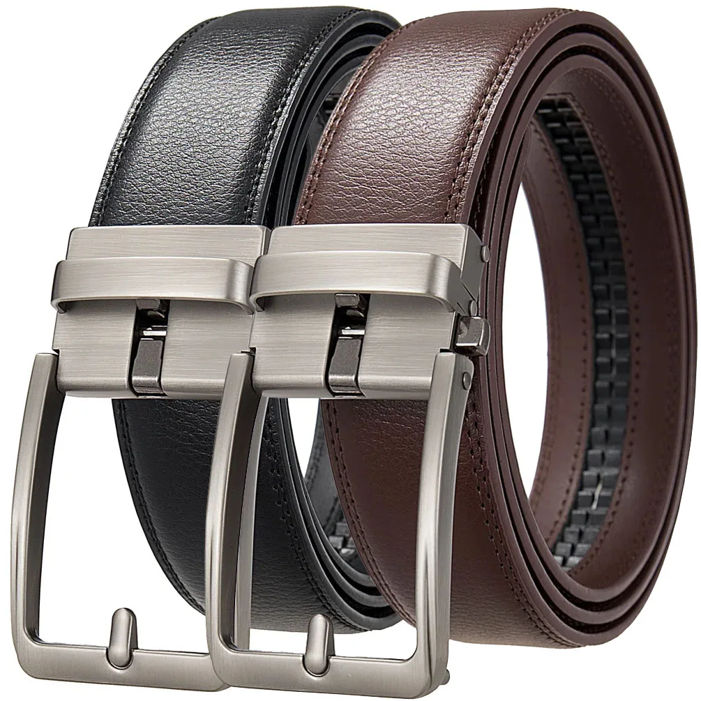 Click Belts for Men Luxury Brand Designer Fashion Automatic Buckle Genuine Leather Men's Jeans High Quality Waist Male Strap 1