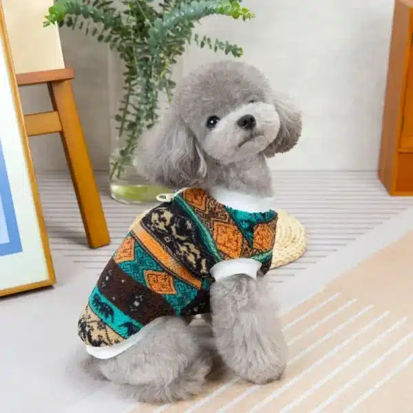 Dog Fleece Sweater Small Dogs Shirt Pullover Sweatshirt Pet Dog Clothes Soft Puppy Sweater Warm Winter Shirt Classic Cat Apparel 3