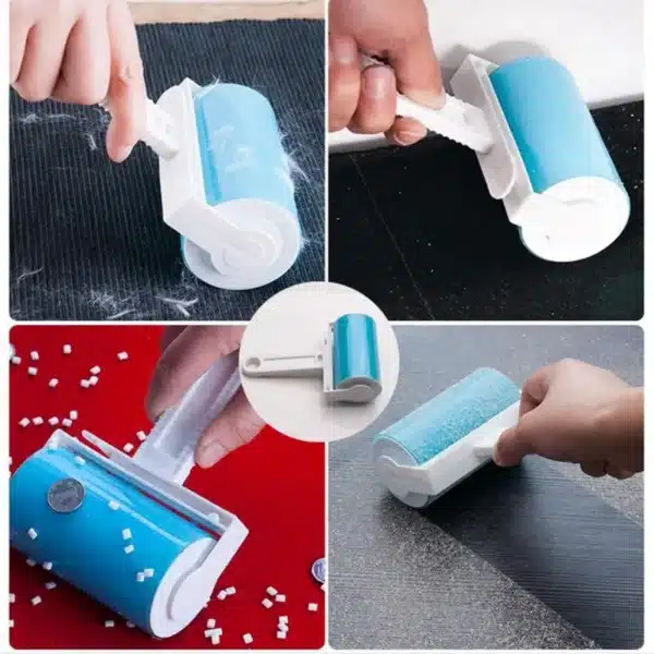 Reusable Lint Remover Washable Silicone Dust Wiper Cat Dog Comb Tool Pet Hair Remover Cleaning Brush Tools Sticky Roller Brush 6