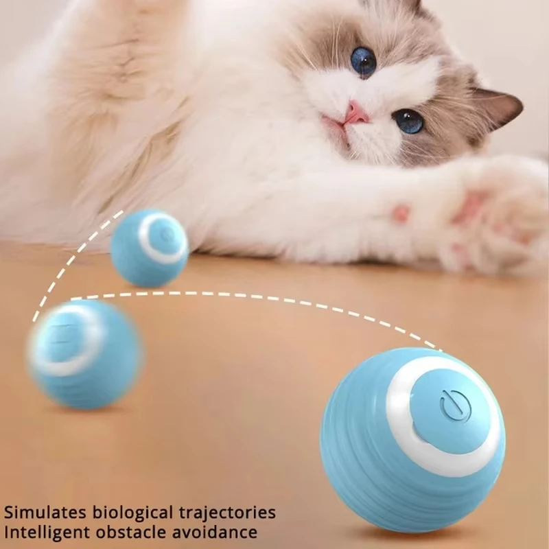 Cat Interactive Ball Training Self-moving Kitten Electric Cat Ball Toys Electronic Automatic Rolling Magic Ball Toys for Cat 1