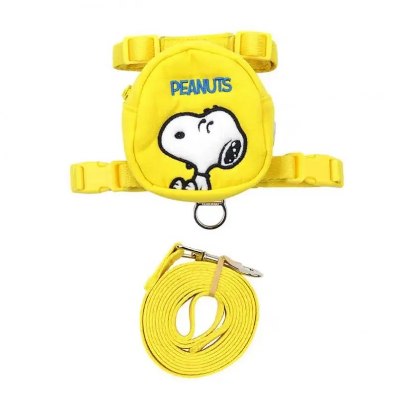 Snoopy Pet Leash Anime Dog Backpack Prevent Getting Lost Leash Snoopy Harness Go Out Walking The Dog Cat Leash Gift Wholesale 1