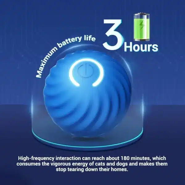 Dog Toy Ball Automatic Moving Bouncing Rolling Ball USB Smart puppy Interactive Dog Chew Toy Ball 4