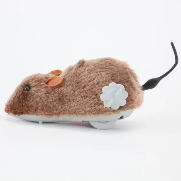 1Pc Funny Lifelike Plush Mouse Running Rat Toy for Cats Dogs Tail Mouse Pets Kids Random Color 4