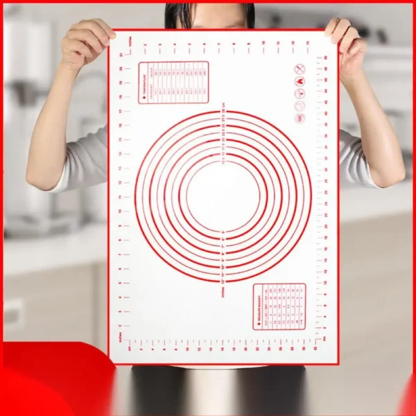 Silicone Kneading Mat Rolling Dough Baking Macaron Mat Silicone Cutting Board Flour Mat Heat Insulation Mat 6