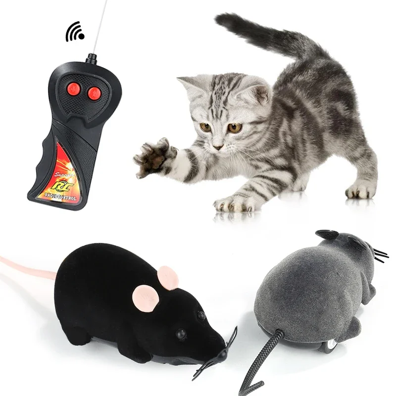 Rat Funny Cat Toy With Remote Control Multicolor Mouse Cute Wireless Controlled Toy Rat Pet Supplies Cat Pet Supplies 1