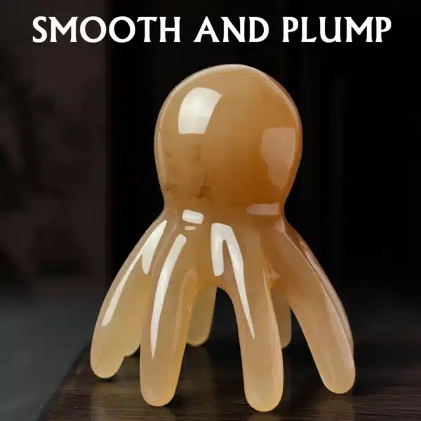 Resin Octopus Massage Comb Head Meridian Scraping Scalp Massager Tool Portable 8-Prong Head SPA Massage Comb For Anti Fatigue 4