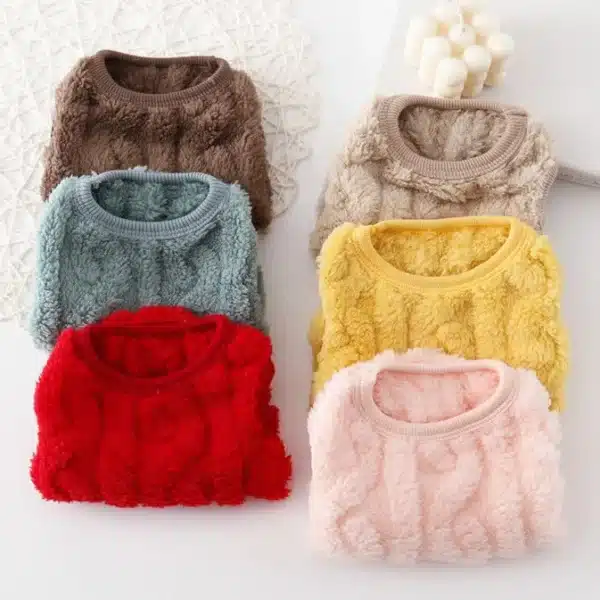 Soft Fleece Dog Clothes Winter Vest for Small Dogs Fashion Puppy Costumes Cute Cat Vest French Bulldog Sweatshirt Pet Apparel 5