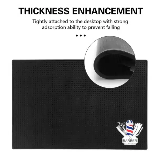 Barber Non-slip Station Mat Cushion Pad Hairdress Tool Clippers Scissors Comb Trimmers Brushes Storage Organizer Salon 6