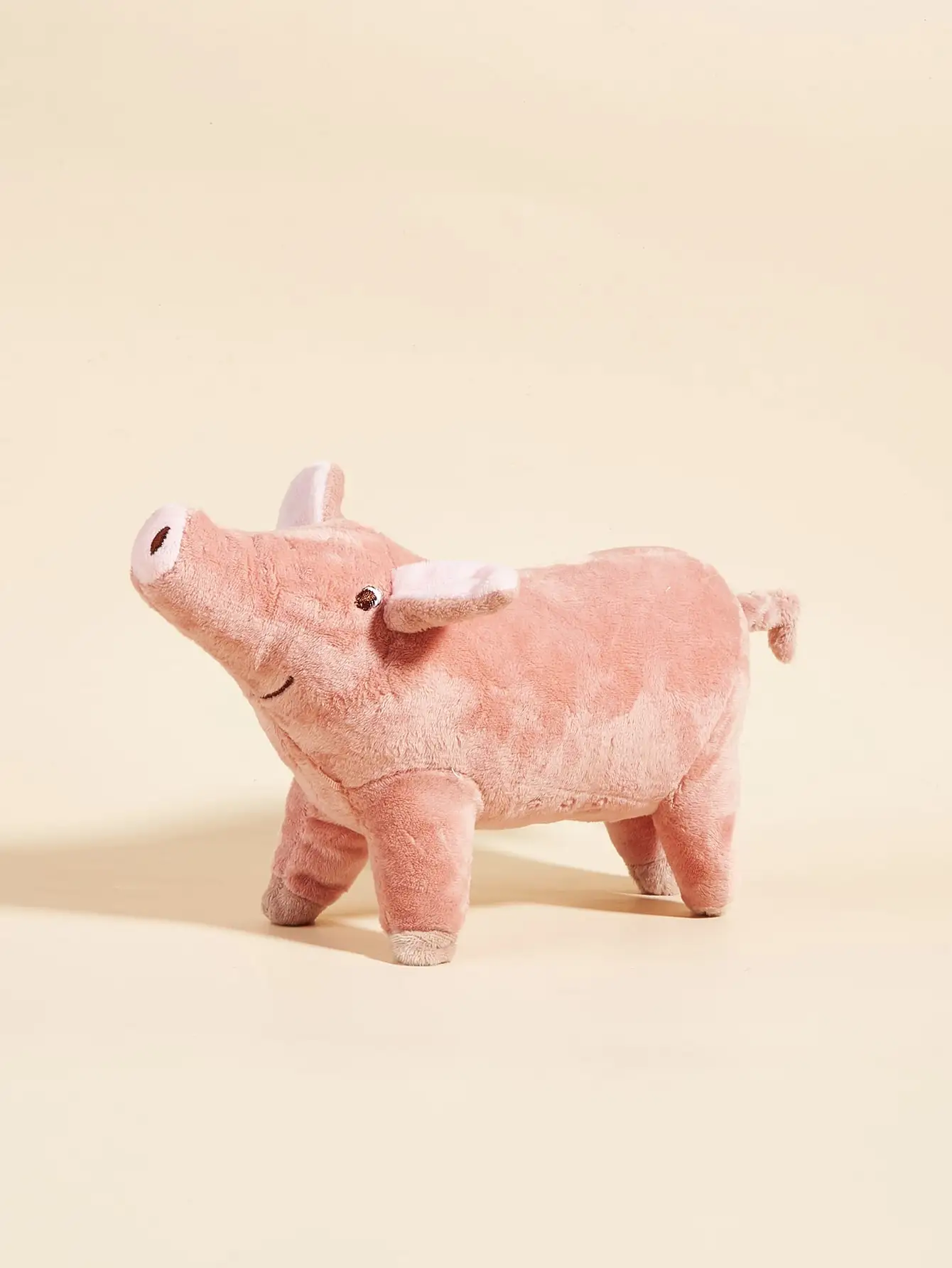 A cute pig design pet teeth grinding plush toy, bite resistant interactive dog toy supply 1