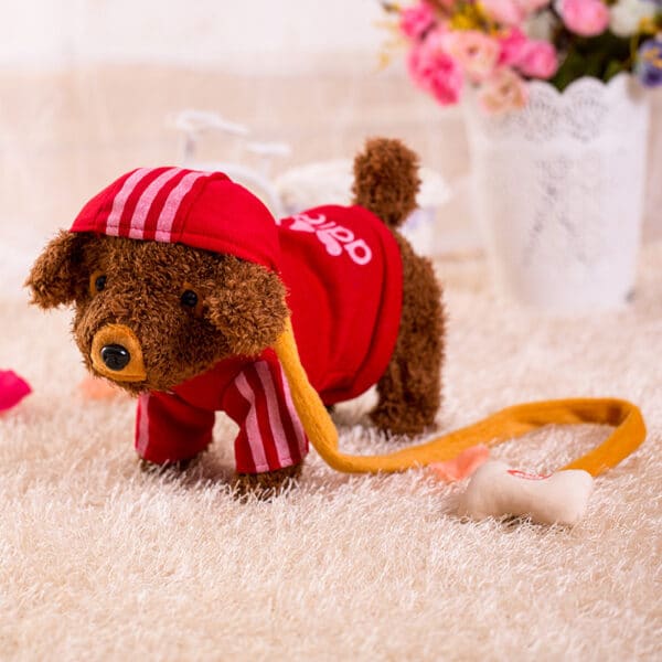 New 48 one generation of generation of generation of creative electric lead rope puppy electronic pet remote control child plush toy dog - Image 3