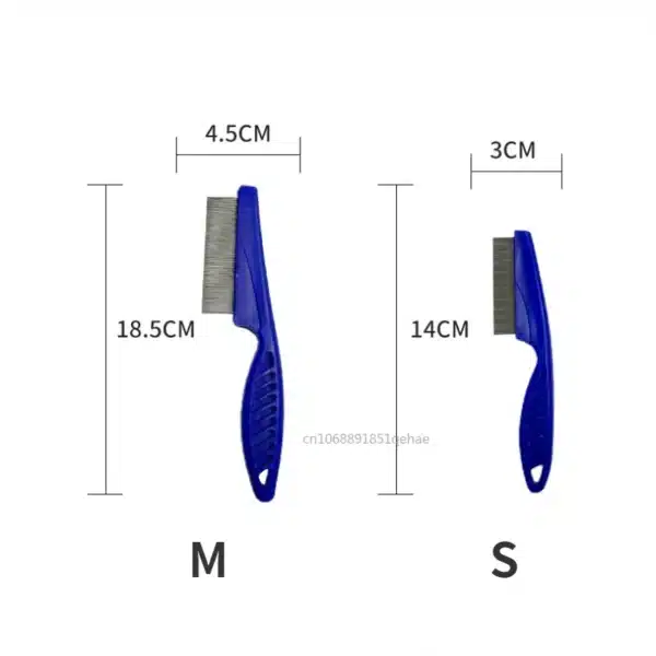 2/1pc Pet Hair Shedding Comb Stainless Steel Flea Comb for Cat Dog Pet Comfort Flea Hair Grooming Comb Dog Brush Grooming Tools 6