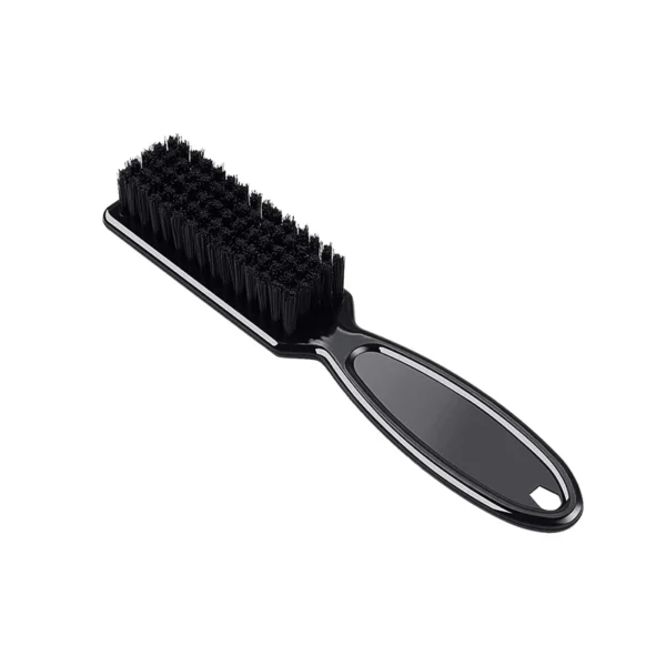 Black Small Beard Styling Brush Professional Shave Beard Brush Barber Vintage Oil Head Shape Carving Cleaning Brush 2