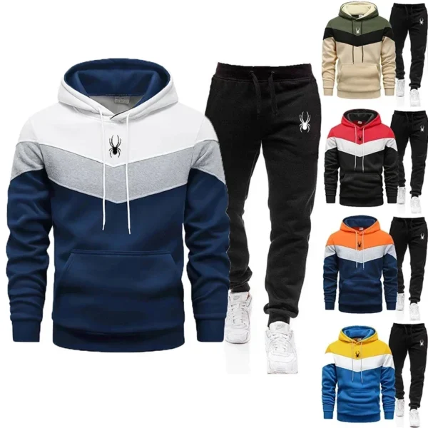 Men's Clothing Casual Sweatshirt Suit Sweatshirts for Men Daily Tricolor Hoodies Hot High Quality 2024 Sports Tracksuit Jogging 3