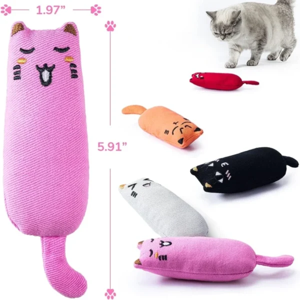 Rustle Sound Catnip Toy Cats Product For Pets Cat Toys For Kitten Teeth Grinding Cat Plush Toy Thumb Pillow Pet Accessories 4