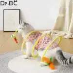 Dr.DC Cat Tunnel For Indoor Cats Collapsible Toy Coil Spiral Colorful Springs Cat Pet Crinkle Tunnels For Indoor Pet Supplies 1