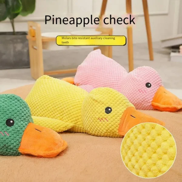 Dog Toy Stomping Duck Bite Resistant Grinding Teeth Cleaning Large Dog Interactive Entertainment Puppy Boredom Pet Plush Toy 3