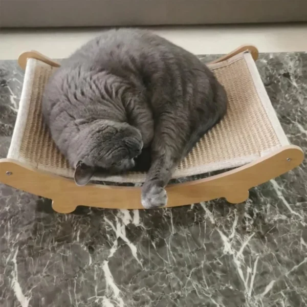 Wooden Cat Scratching Pads Multifuction Cats Sleeping Bed Detachable Wear-resistant Cat Scratch Board Kitten Grinding Cats Toys 3