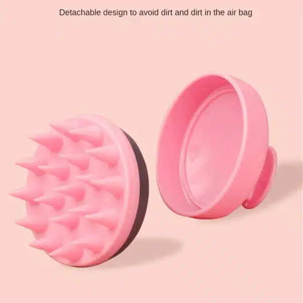Silicone Massage Comb  Clean The Scalp Thoroughly Scalp Massage Easy Foaming Head Massage Brush Shampoo Brush Bath Comb 5