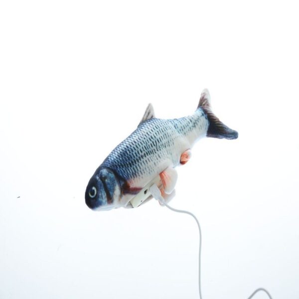 Electric Funny Cat Simulation Fish Beating Usb Jumping Cat Toy - Image 3