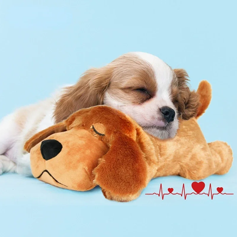 IFOYO Pet Heartbeat Puppy Behavioral Training Dog Plush Pet Comfortable Snuggle Anxiety Relief Sleep Aid Doll Durable Drop ship 1