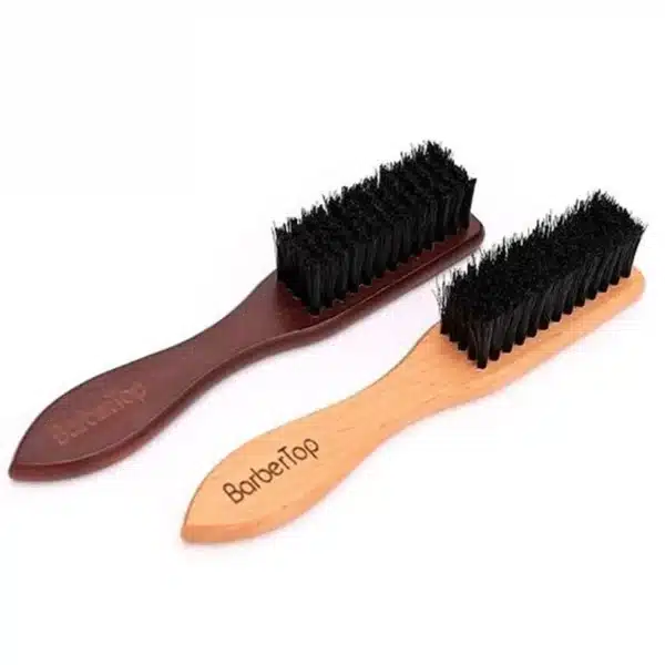 Barbershop Wooden Handle Boar Bristle Beard Brush Soft Hair Cleaning Brush Broken Hair Remove Comb Salon Men Beard Shaving Tools 5