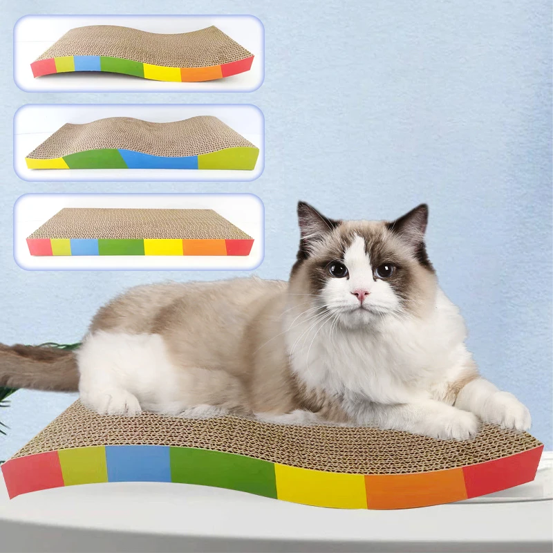 1pc Cat Scratching Board Mat Scraper Claw Paw Toys For Cat Scratcher For Cats Training Grinding Claw Toys Cat Scratch Board 1