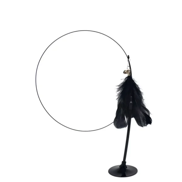 Cat Teaser Stick With Bell, Feather, Long Rod Suction Cup 5